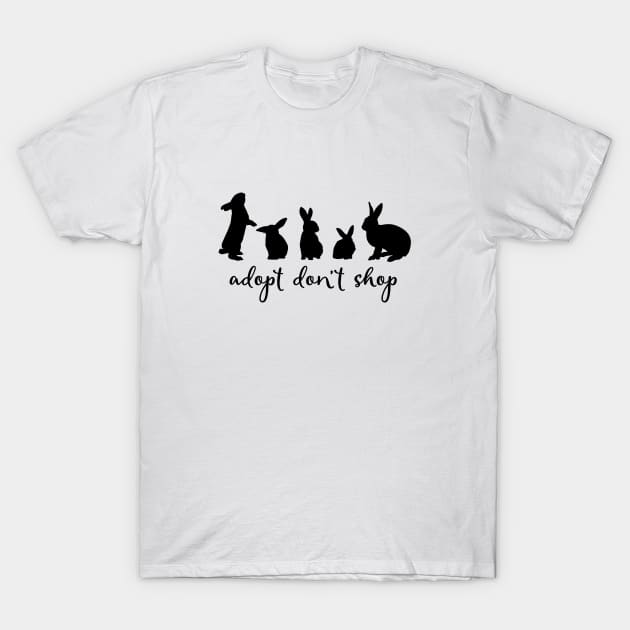 Adopt Don't Shop - Alternate Bunny Edition T-Shirt by Adopt Don't Shop